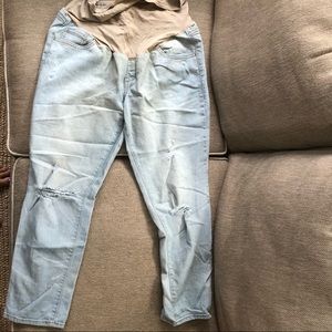 White Washed Old Navy Maternity Jeans Size 8